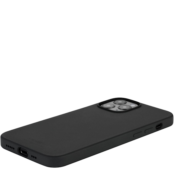 iPhone 12/12 Pro - holdit Mobilskal Silikone - Sort Black Svart