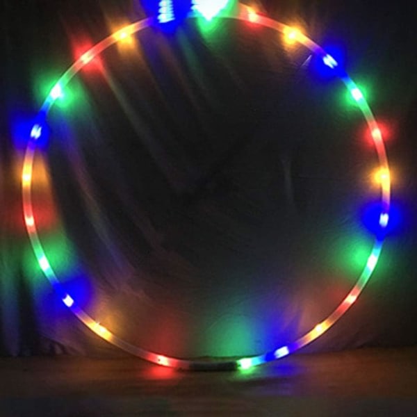 Galaxy LED-farveskiftende Hoops, Oplyste Hoops, Multifarvede Dance Hoops, Bodybuilding 80cm