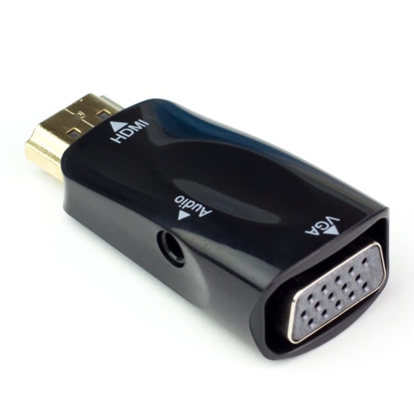 TG HDMI–VGA-sovitin Ljudingångille - Mini Svart