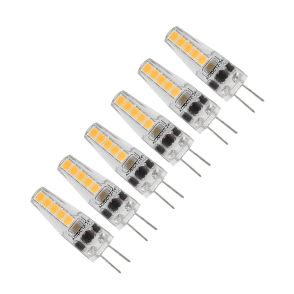 10 st G4 LED-lampor 2W Bi Pin Sockel Dimbar Lampor för Ljuskrona Taklampa Bordslampa Varmvit 3000K AC 12‑24V