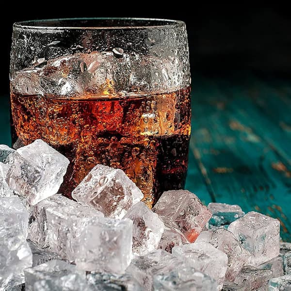 Fake Crushed Square Ice Cubes Artificial Acrylic Crystal Diamonds (Square-12MM 100 Pieces)