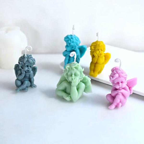 Barbie 5 stk. Forme DIY Lys Silikon Form Lysform Engelform Sæbeform Håndlavede forme