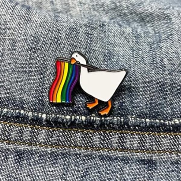 Regnbue pride-nål brosje for klær lesbisk flagg