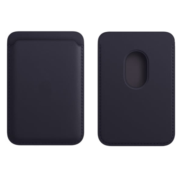 TG Apple läderkortholder med MagSafe for iPhone - Lila svart