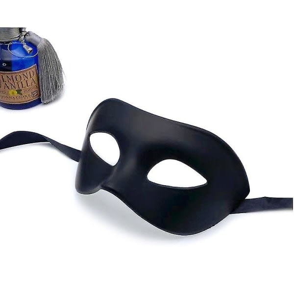 Galaxy Svart klassisk venetiansk maske, maskeraddræktmaske for mænd Party Ball Halloween Mask