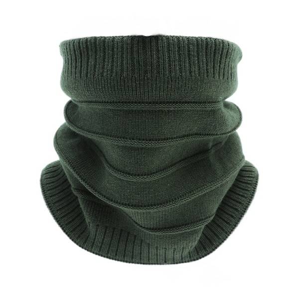 Varm raidallinen fleece-huivi