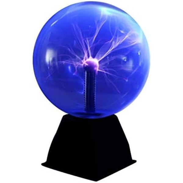Plasma Ball Lampe, Magisk Plasma Lampe Sensitiv for Berøring og Lyd