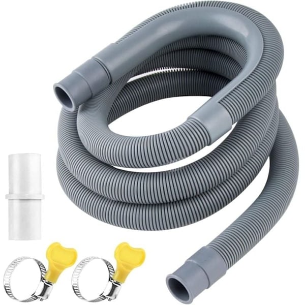 Afløbsslange Afløbsslangeforlænger Afløbsslangekobling Vaskemaskine Afløbsslange Tørretumbler Afløbsslange (2 m)..DEBUNS