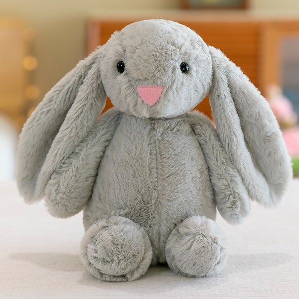 Udenrigshandel sød kanin plys legetøjsdukke Påskehare dukke otte-tommer gribemaskine dukke Brown Bunny 28CM