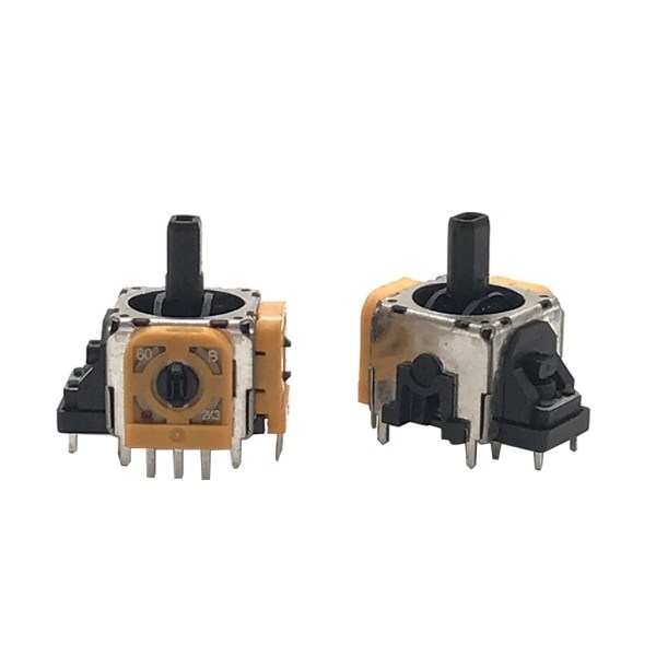5 st 3D Analog Sensor Modul Ersättningskontroll 2,3K Joystick Axel Analog Tummepinne Reparationstillbehör Reservdel för Yellow