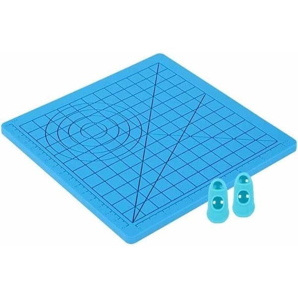 3D Print Pen Måtte, 3D Pen Silikone Måtte med Multi-Formet Base Kunsthåndværk og 2 Silikone Hætter til Børn, Voksne, Begyndere, Ekspert Kunstner Tegning