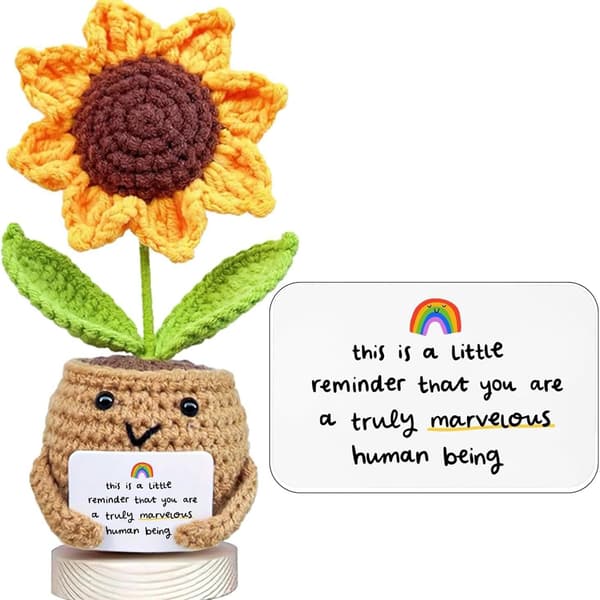 Handvirkad solroskruka Sunflower Helping Card