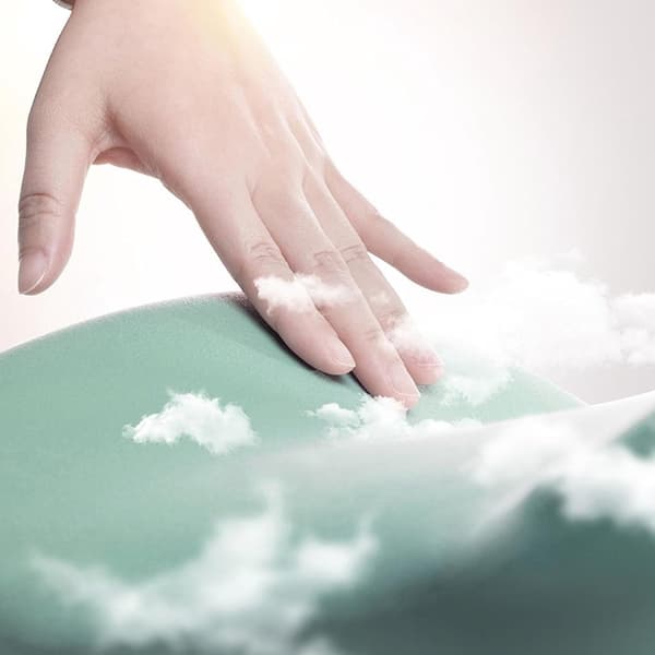 Memory Foam Sædepude, Ergonomisk 3D Haleben-smertelindrende Stolpude til Kontor, Hjem, Bil og Rejser, Pink
