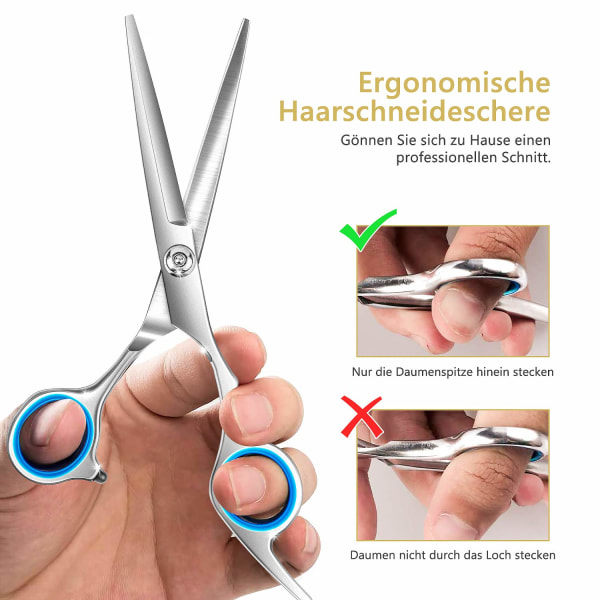 TG Professionell set, rostfri frisörsax