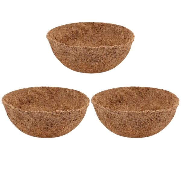 3 stk. Kokosfôr for Planter - Erstatningsfôr Naturlig Kokosfôr 20cm