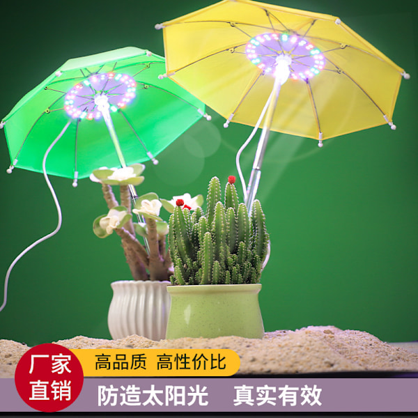 Enkel ny USB plante lys LED plantevekstlys hjem innendørs fylllys blomsterpotte solskjerm green Direct plug basic model