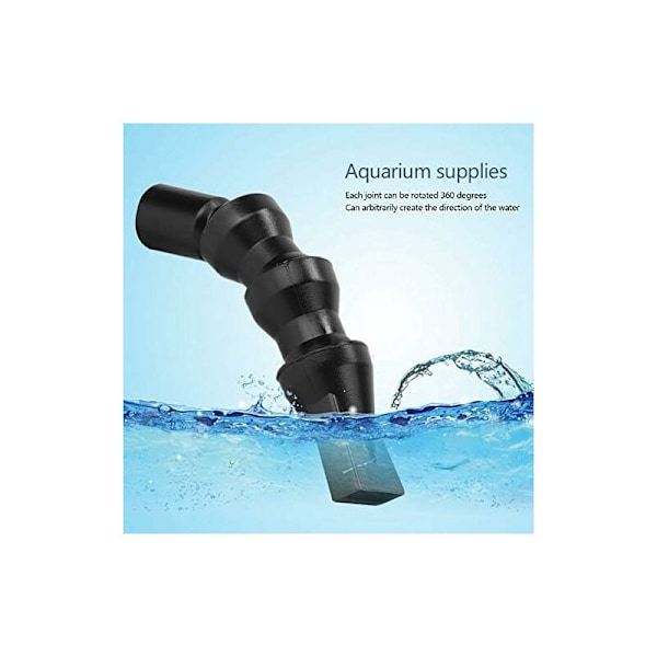 Akvarium Vattenpump Munstycke, Akvarium Vattenutloppsrör 360 Graders Roterande Munstycke Tornado Platt Ankungepump Tillbehör (25mm-Platt Ankunge)