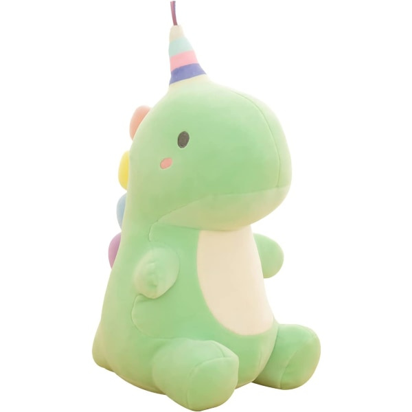 Dinosaurie bamse myke kosedyr Dino bamsedukke Søte bursdagspresenter for barn Jenter Gutter (hatt Grønn Dino, 11,8 tommer)