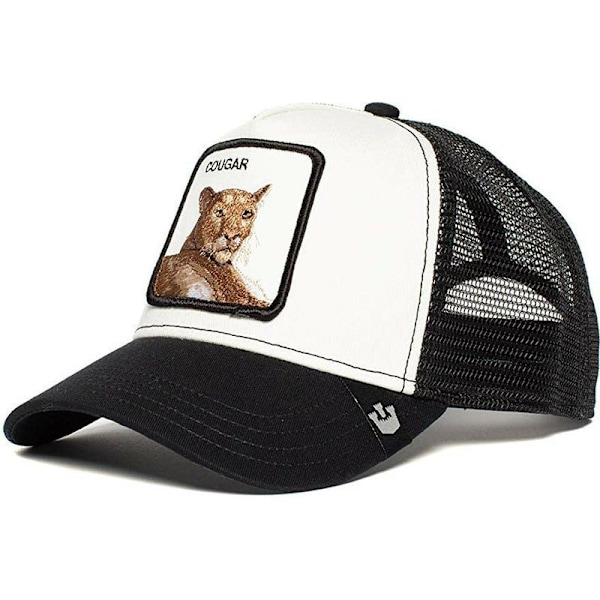 Svart Panter Mesh Keps för Vuxna Sommar Baseballkeps Truckerkeps Lion