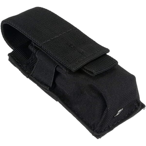 Musta taskulamppu tasku, kotelo Molle taskulamppu tasku Nylon taskulamppu