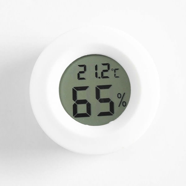 5 st Mini Digital LCD temperatur- och luftfuktighetsmätare trådlös termometer inomhus/utomhus hygrometer vit