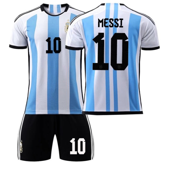 Fotbollströja for VM i Argentina Messi nr 10, barnstorlek 20