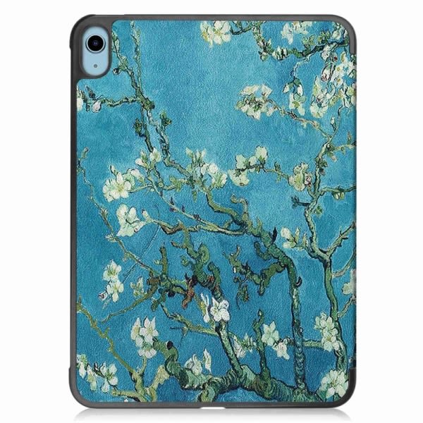 Apple iPad 10.9 2022 Slim fit trifold etui - Blossom flerfarget