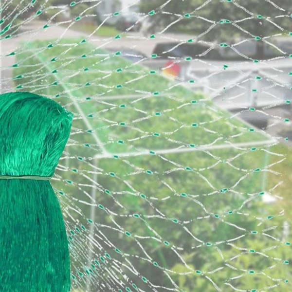 Galaxy Fågelskyddsnät, 4 x 10 m Trädgårdsnät Anti-fågelnät Nylon Skyddsnät för Växter