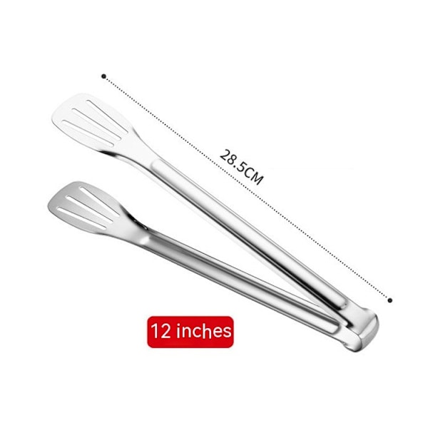 Serverings Tang Køkken Tang, Buffet Tang, Rustfrit Stål Mad Tang Serverings Tang, Små Tang 4 Pakke - 4 Størrelser
