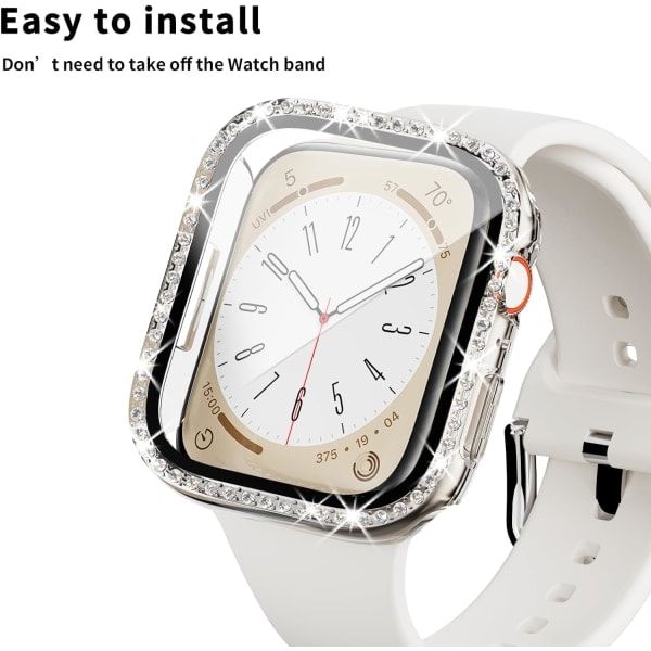 Etui til Apple Watch Series SE 6 5 4 40 mm, 3-pak Bling Rhinestone