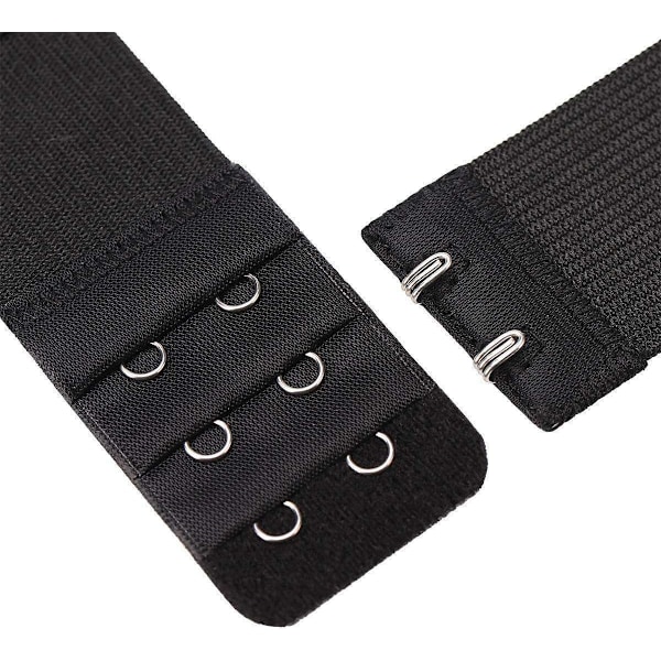 3-pack BH-förlängare - Svart, Vit, Beige - 2 Krokar