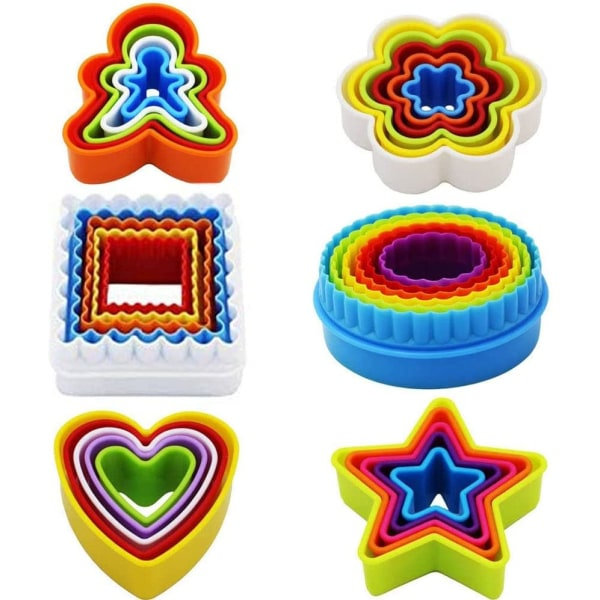 32 stk Kageforme Plast kageforme Plast kageforme Flere formede kageforme
