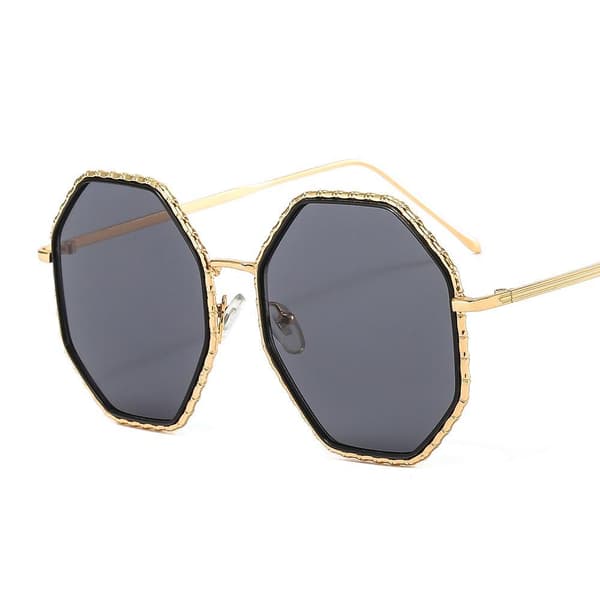 Bohemian Large Oversized Sunglasses Boho Soho Luxury Ibiza Black Black