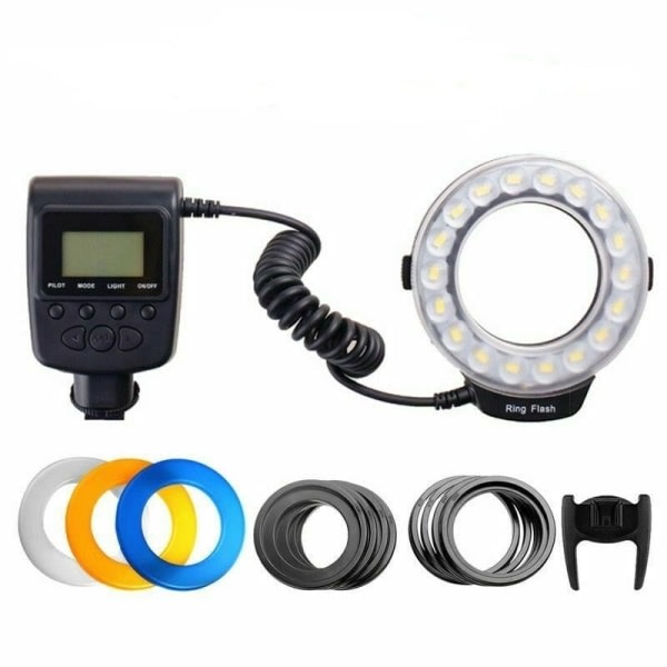 TG Macro LED-Ringblitz Svart