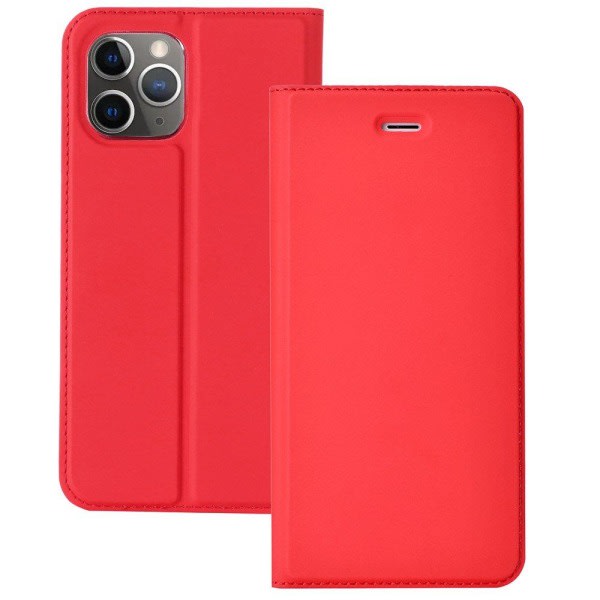TG iPhone 12 Pro Max - Praktisk Plånboksfodral Röd