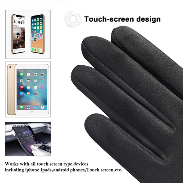 Vintervarma handskar med flexibla pekskärmar Touch Screen Tex