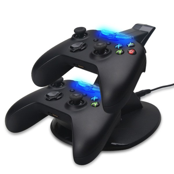 OIVO Xbox One Dubbel Laddningsstation / Laddningsställ Svart