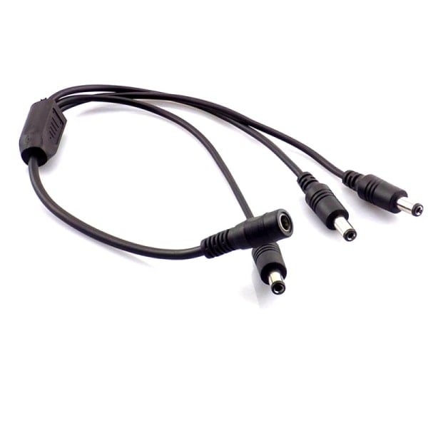 DC 5,5 mm strömdelare - 1 hona till 3 hanar