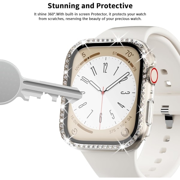 Etui til Apple Watch Series SE 6 5 4 40 mm, 3-pak Bling Rhinestone