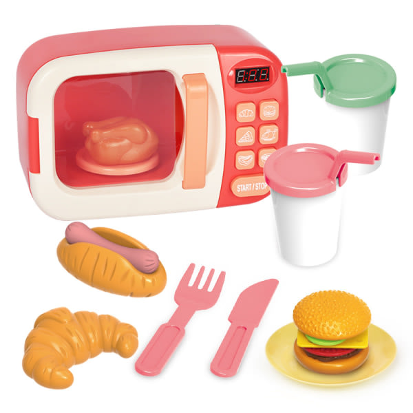 Leksaker för barnteater, leksaker för simulering av kök mikrovågsugn