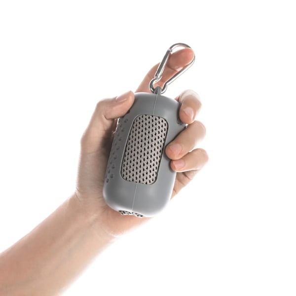Kannettava Mini Silika-geelisetti Kylmä Pyyhe Polyesterikuitu Ulkoilma Jäähdytyspyyhe Fitness urheilu kuntosali Juoksu nopeasti kuivuva Kylmä Pyyhe Grey 30*90cm