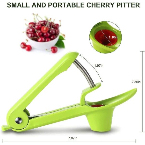 Kirsebærstenfjerner, Kirsebær Frugt Køkken Olivkærne Fjern Pit Tool Frø Gadget Stoner Corer Pitter Remover