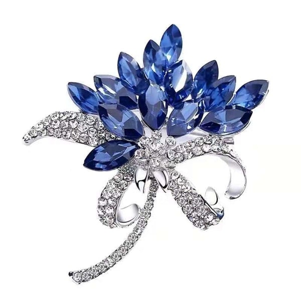Blomsterbuket Diamantbrosche Enkelt Luksus Dekoration