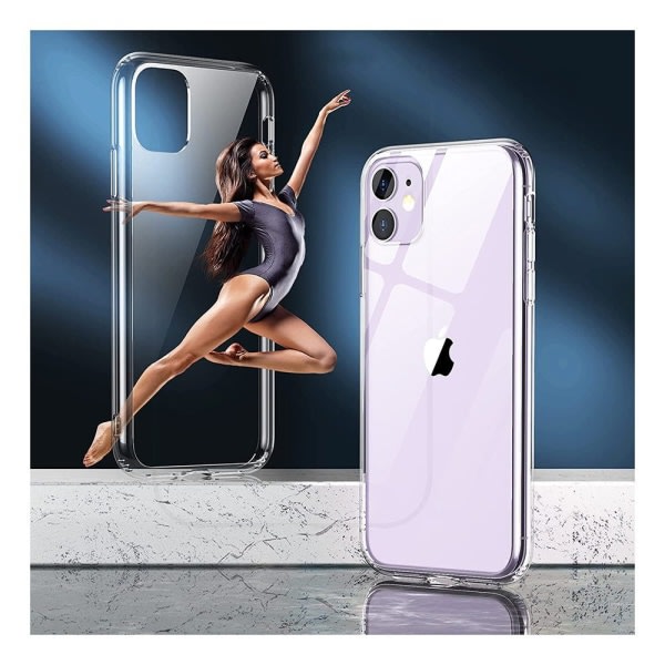 iPhone 11 gennemsigtigt cover, ikke-gulnende ridsefast telefonetui