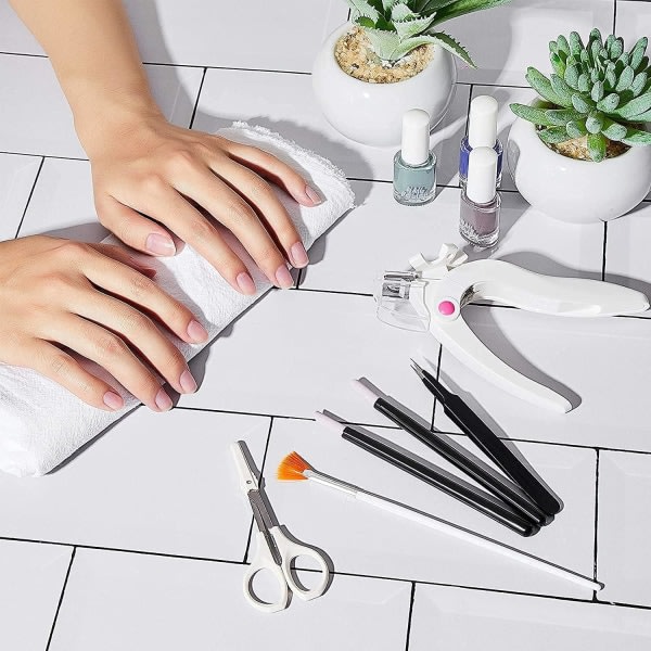 Galaxy Nail Art Negleklipper i Rustfrit Stål DIY Nail Art Tool (Hvid)
