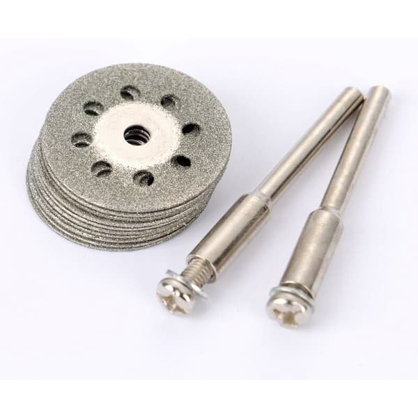 12-pack 22 mm Mini Perforerade Diamantkapskivor, Kapskivor, Dorn Ann Arbor