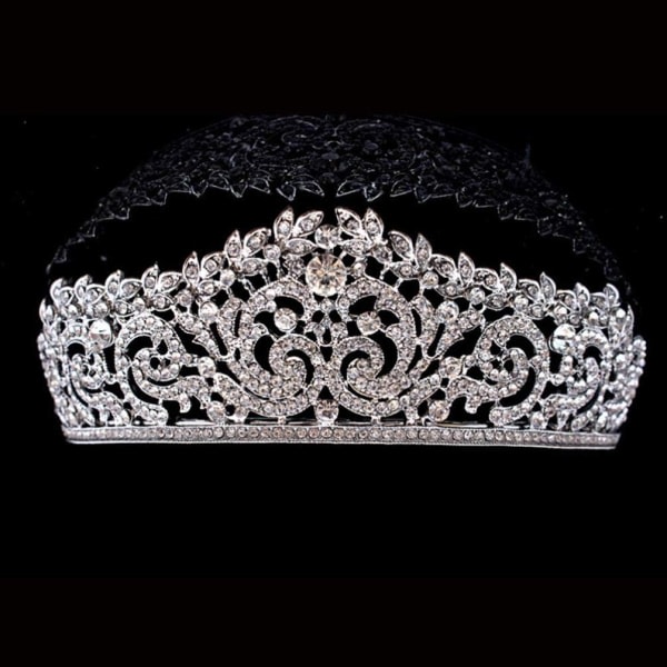 Galaxy Rhinestone Bröllop Tiara Pannband Crystal Tiara Headpieces Smycken for bröllopsfödelsedag
