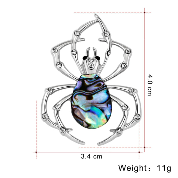 Personlig spindelbrosch, fashionabla mångsidiga skalkollekti