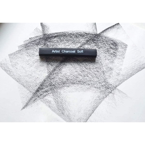 Galaxy 6 kpl Sketch Wicker Charcoal Ritningar Idealiska för att skissa, rita, färglägga - Svart