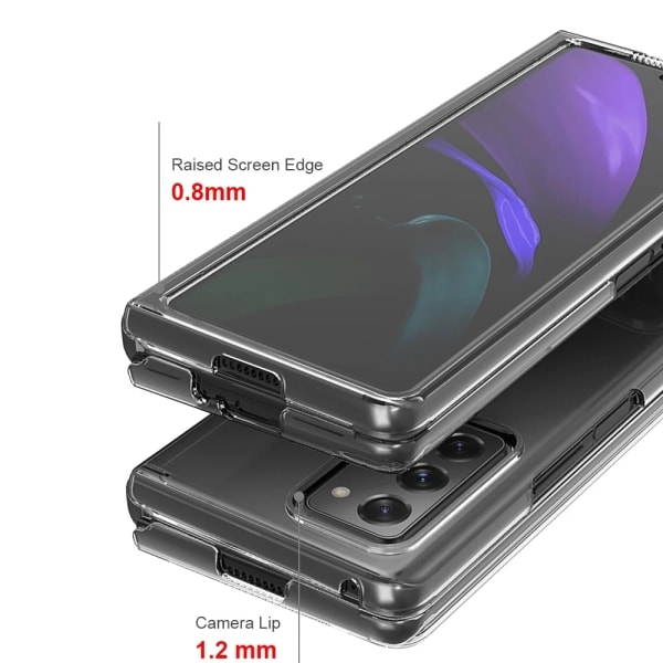TG Samsung Galaxy Z Fold 2 - FLOVEME Läpinäkyvä Kotelo